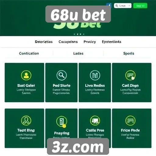 Análise das funcionalidades do site 68u bet